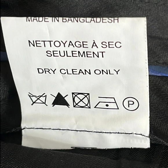 Soul of London Flat Front Unhemmed Dress Pants in Gray - NWOT - Size  35R - Picture 6 of 6